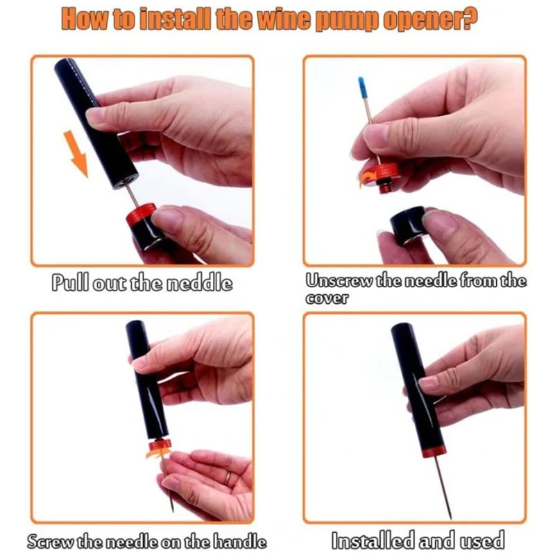 Portable Air Pressure Wine Opener