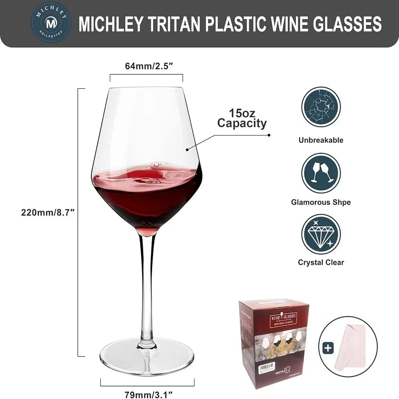 Unbreakable Tritan Wine Glass Set