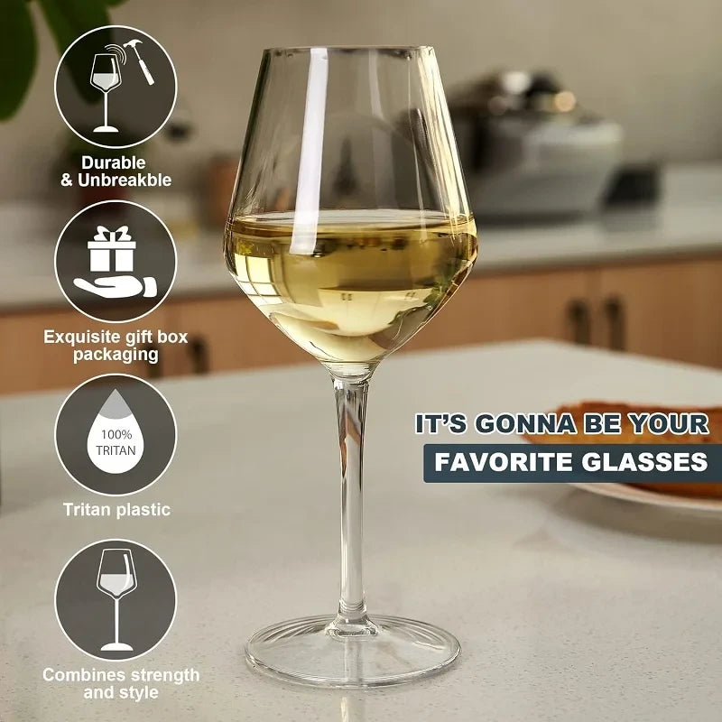 Unbreakable Tritan Wine Glass Set